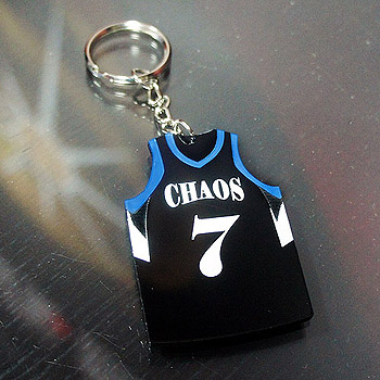 黑色壓克力球衣鑰匙圈(雙面刻)